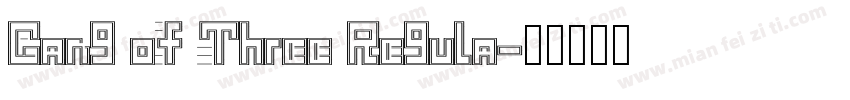 Gang of Three Regula字体转换